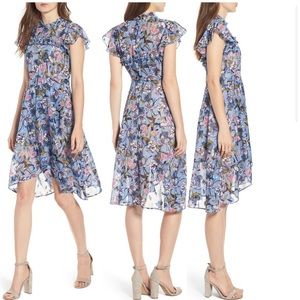 Chelsea 28 Ruffle Front High Low Dress